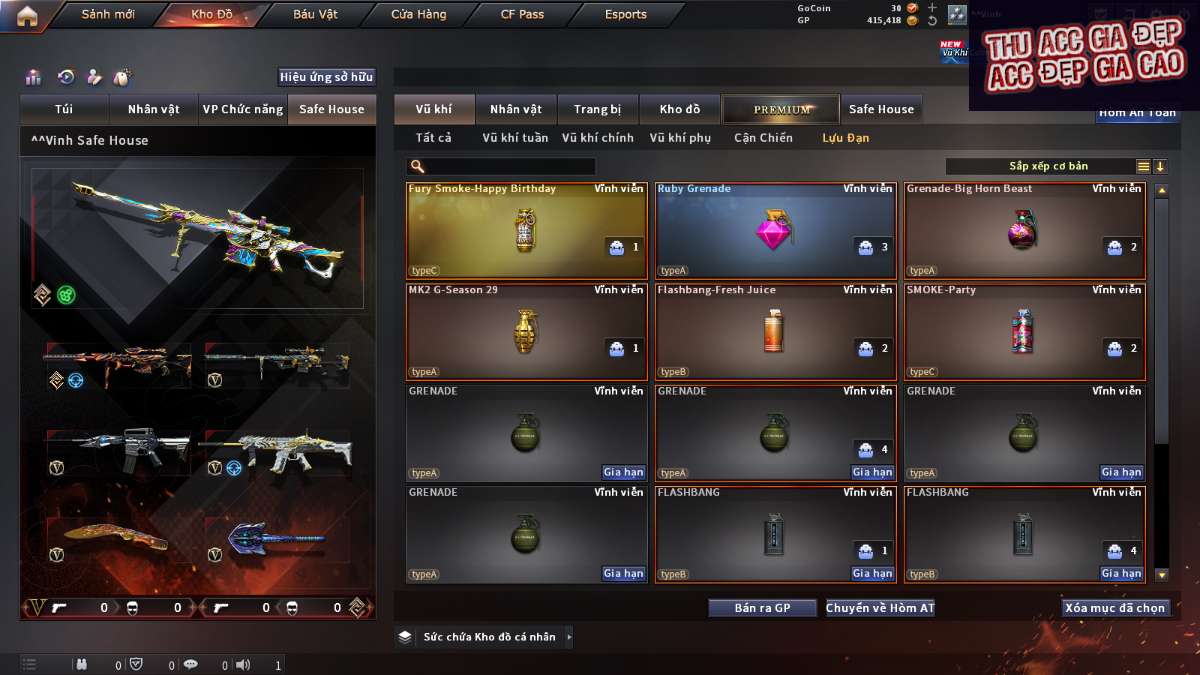 shop acc cf uy tin gia re